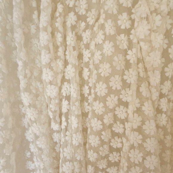 Gorgeous Vintage Daisy Embossed Dress With Crinalin - Picture 6 of 6